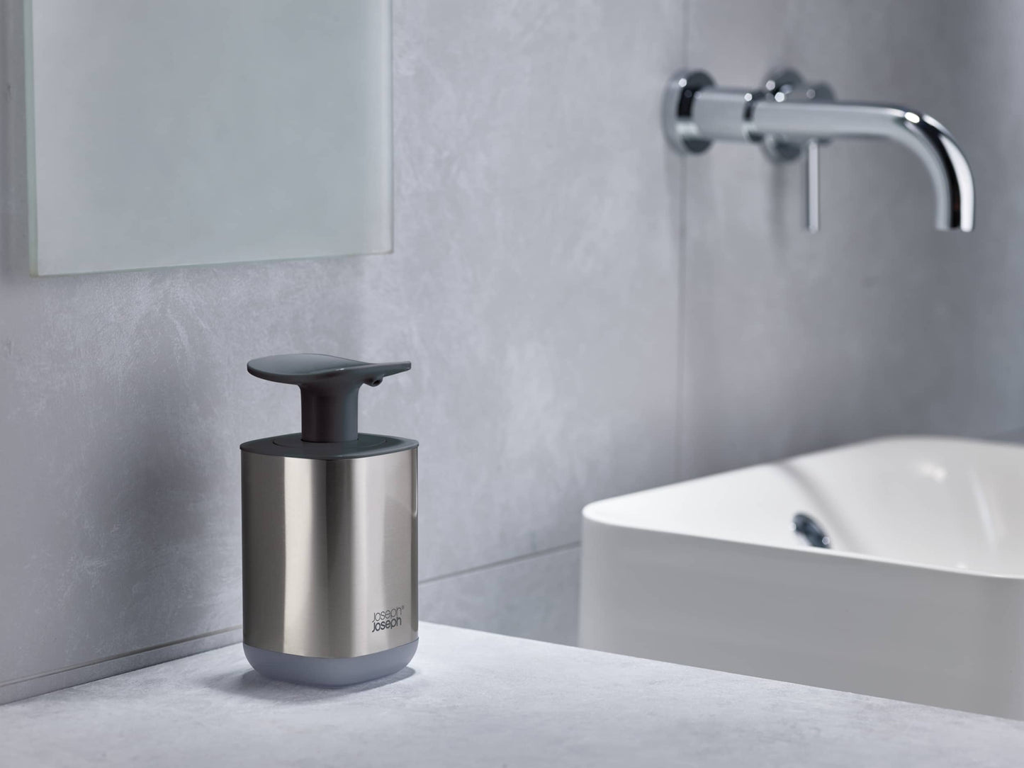 Joseph Joseph Presto Steel Soap Dispenser Grey