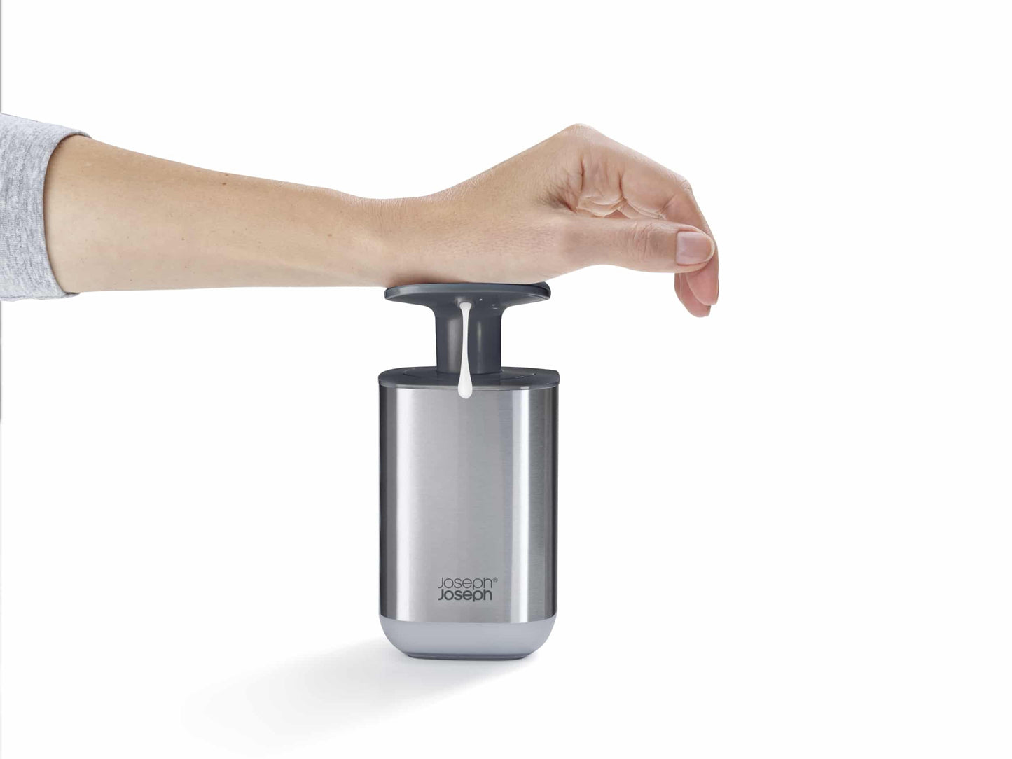 Joseph Joseph Presto Steel Soap Dispenser Grey