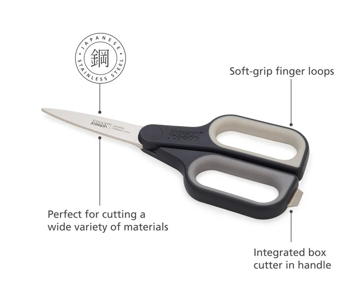 Joseph Joseph PlusCut Scissors Grey