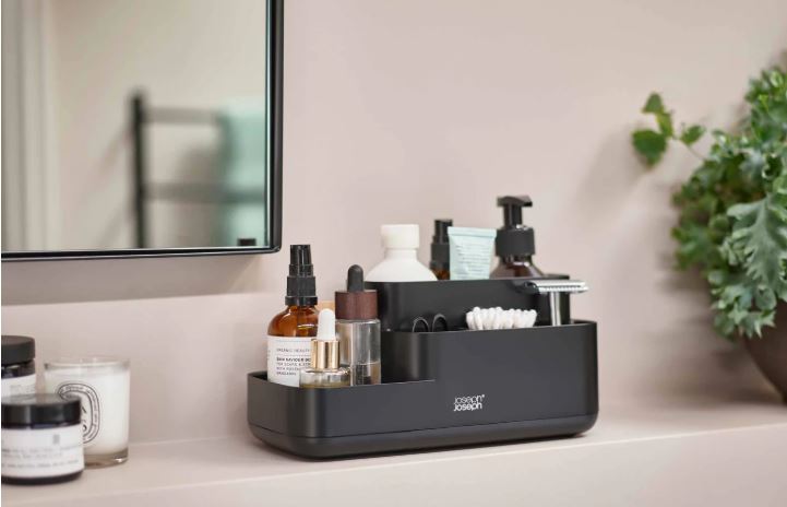 Joseph Joseph EasyStore Bathroom Storage Black