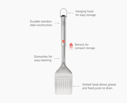 Joseph Joseph GrillOut BBQ Turner Stainless Steel