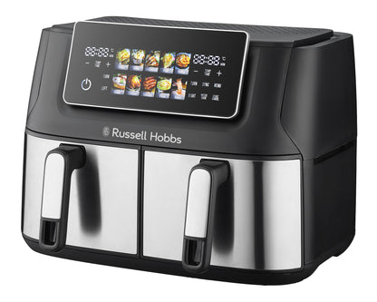 Russell Hobbs Dual Air Fryer 9L Stainless Steel