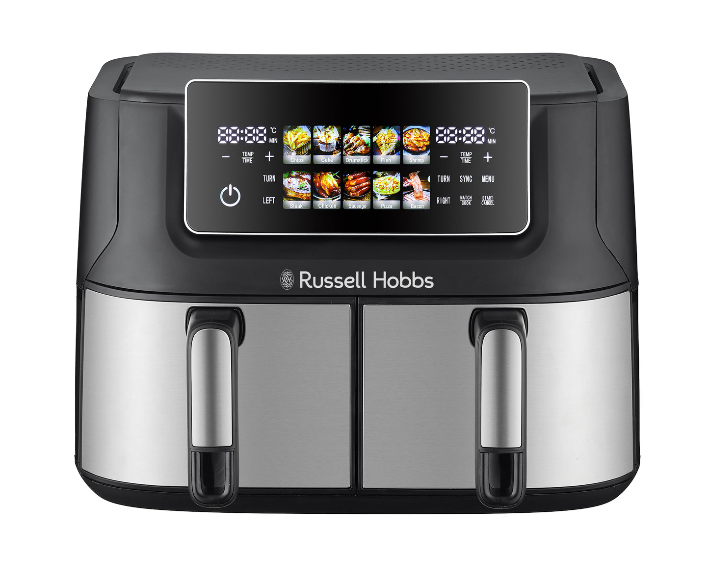 Russell Hobbs Dual Air Fryer 9L Stainless Steel