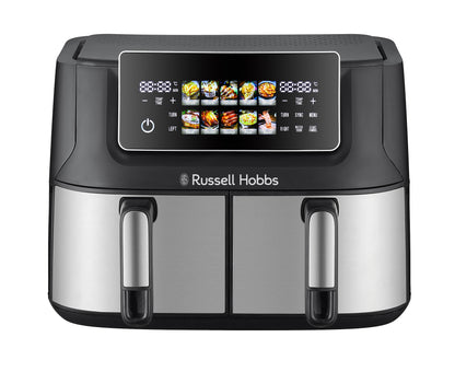 Russell Hobbs Dual Air Fryer 9L Stainless Steel