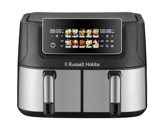 Russell Hobbs Dual Air Fryer 9L Stainless Steel