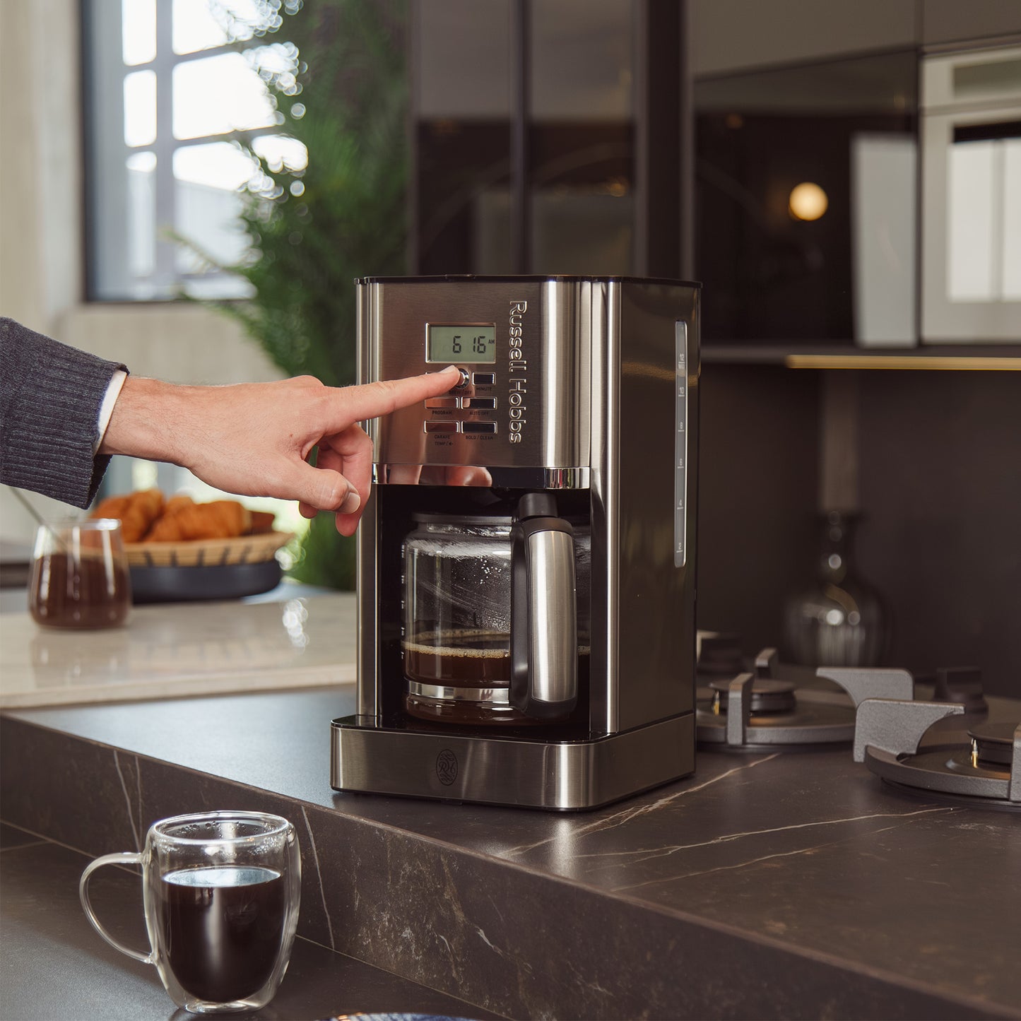 Russell Hobbs Nexus Digital Coffee Maker Silver