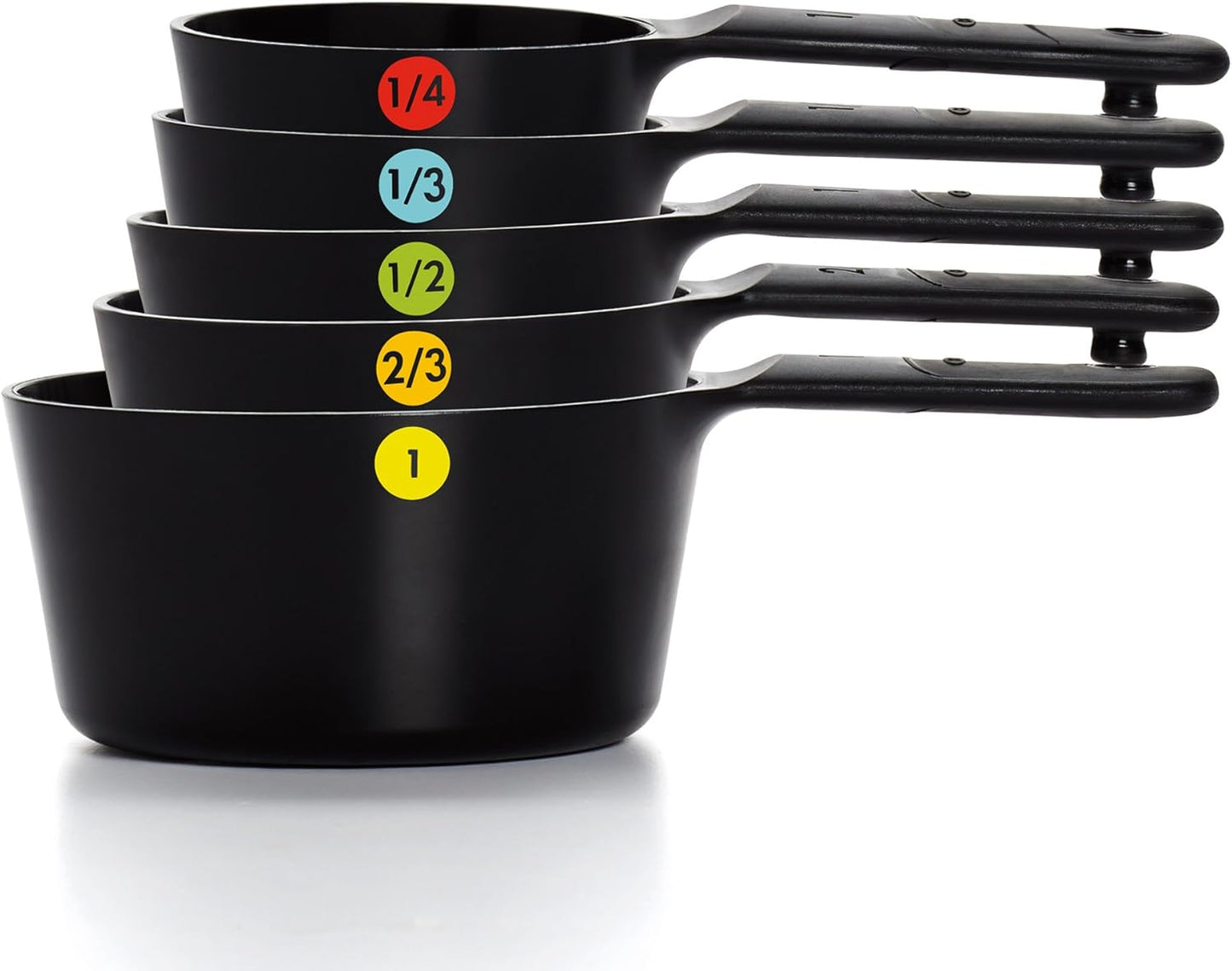OXO Plastic Measuring Cups Snap Black