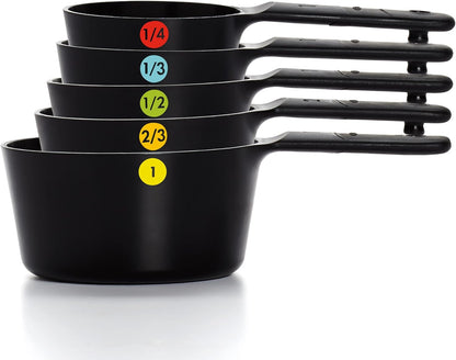 OXO Plastic Measuring Cups Snap Black