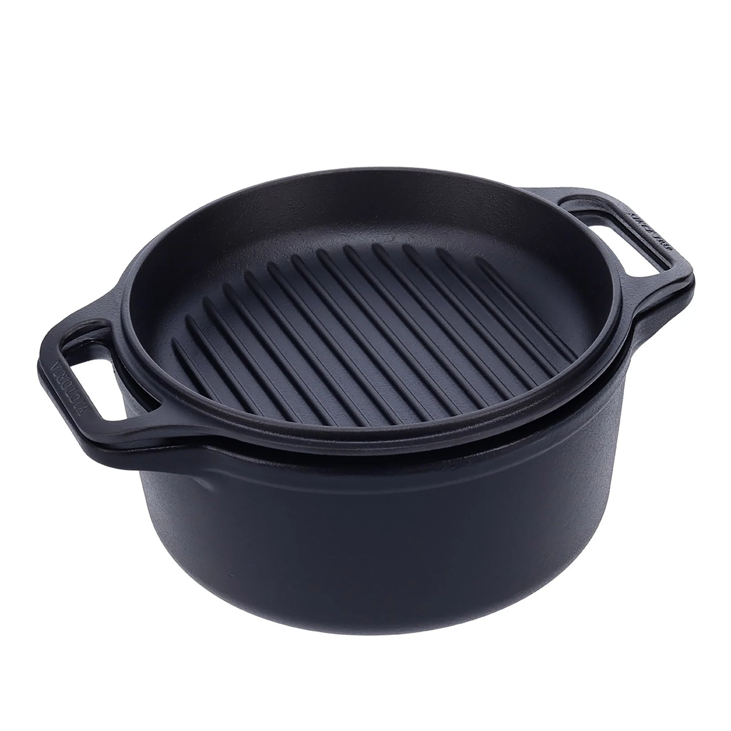 Victoria Cast Iron Casserole with Lid 5.7L