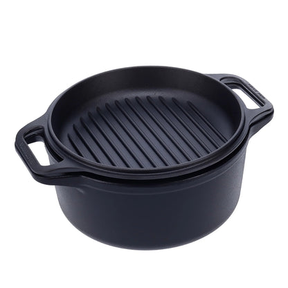 Victoria Cast Iron Casserole with Lid 5.7L