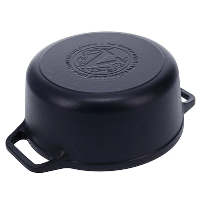 Victoria Cast Iron Casserole with Lid 5.7L