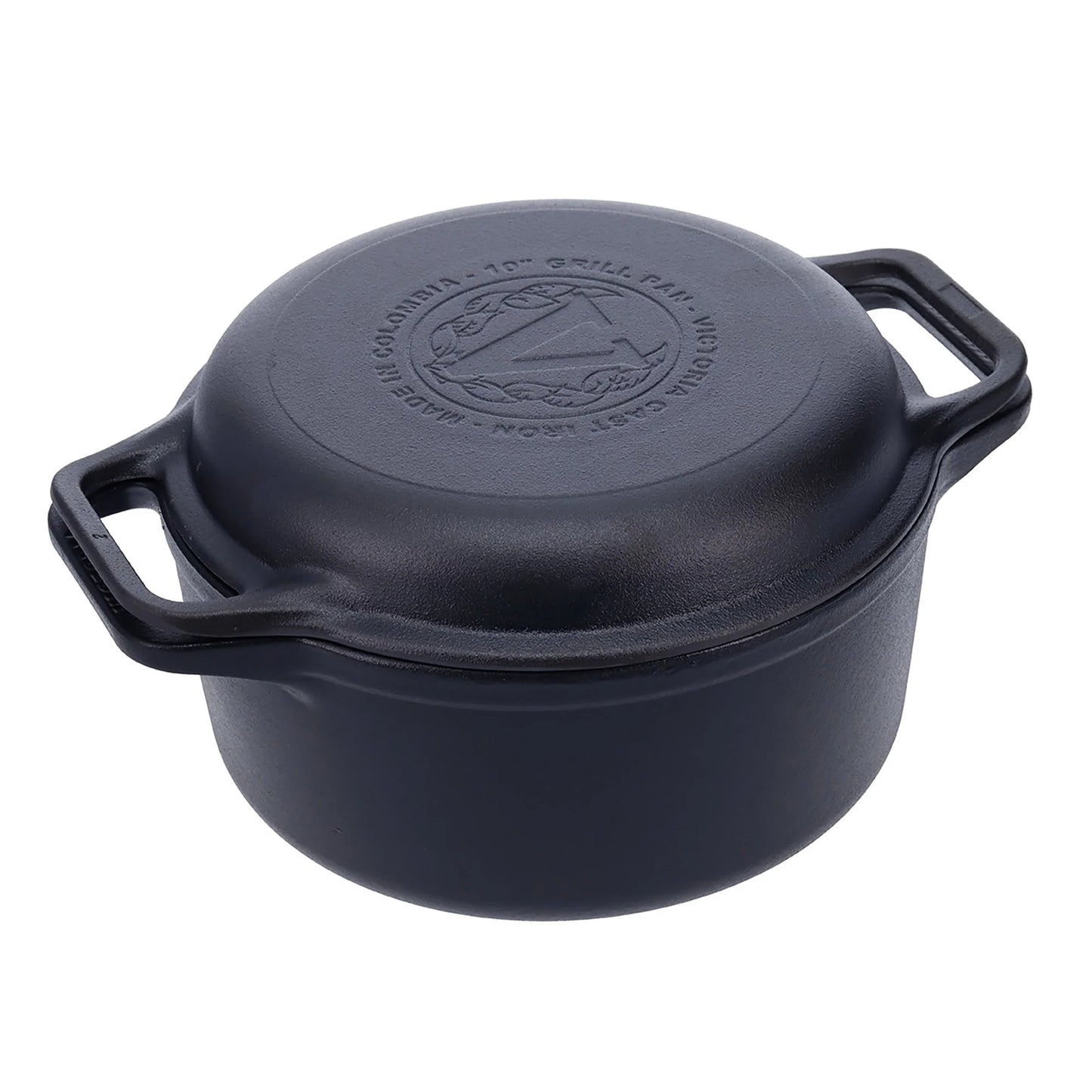 Victoria Cast Iron Casserole with Lid 5.7L
