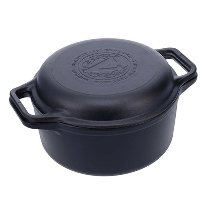 Victoria Cast Iron Casserole with Lid 5.7L