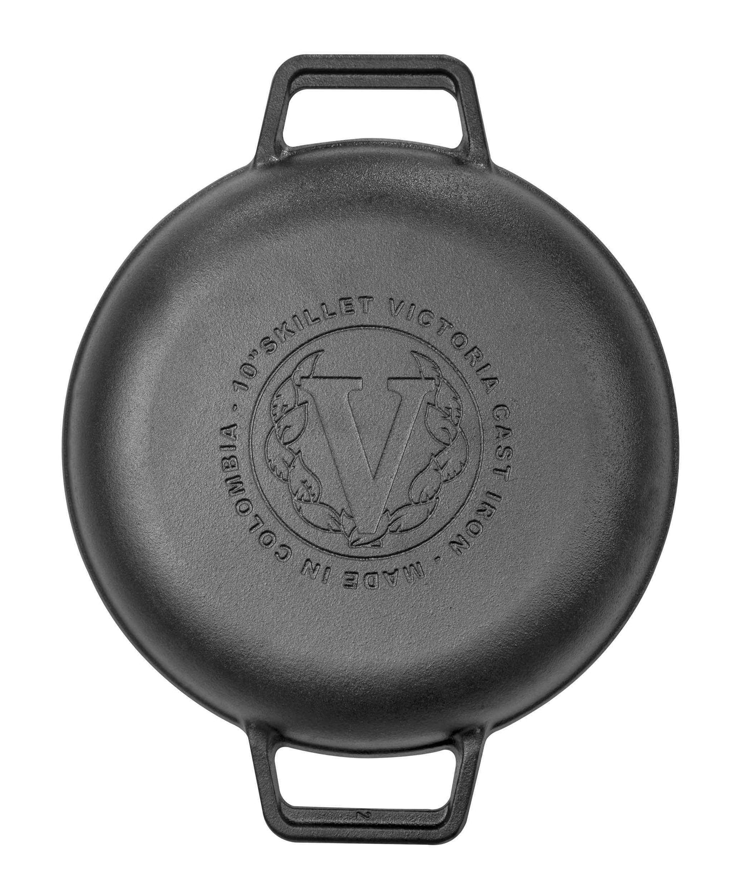 Victoria Cast Iron Skillet with Helper Handles 26c