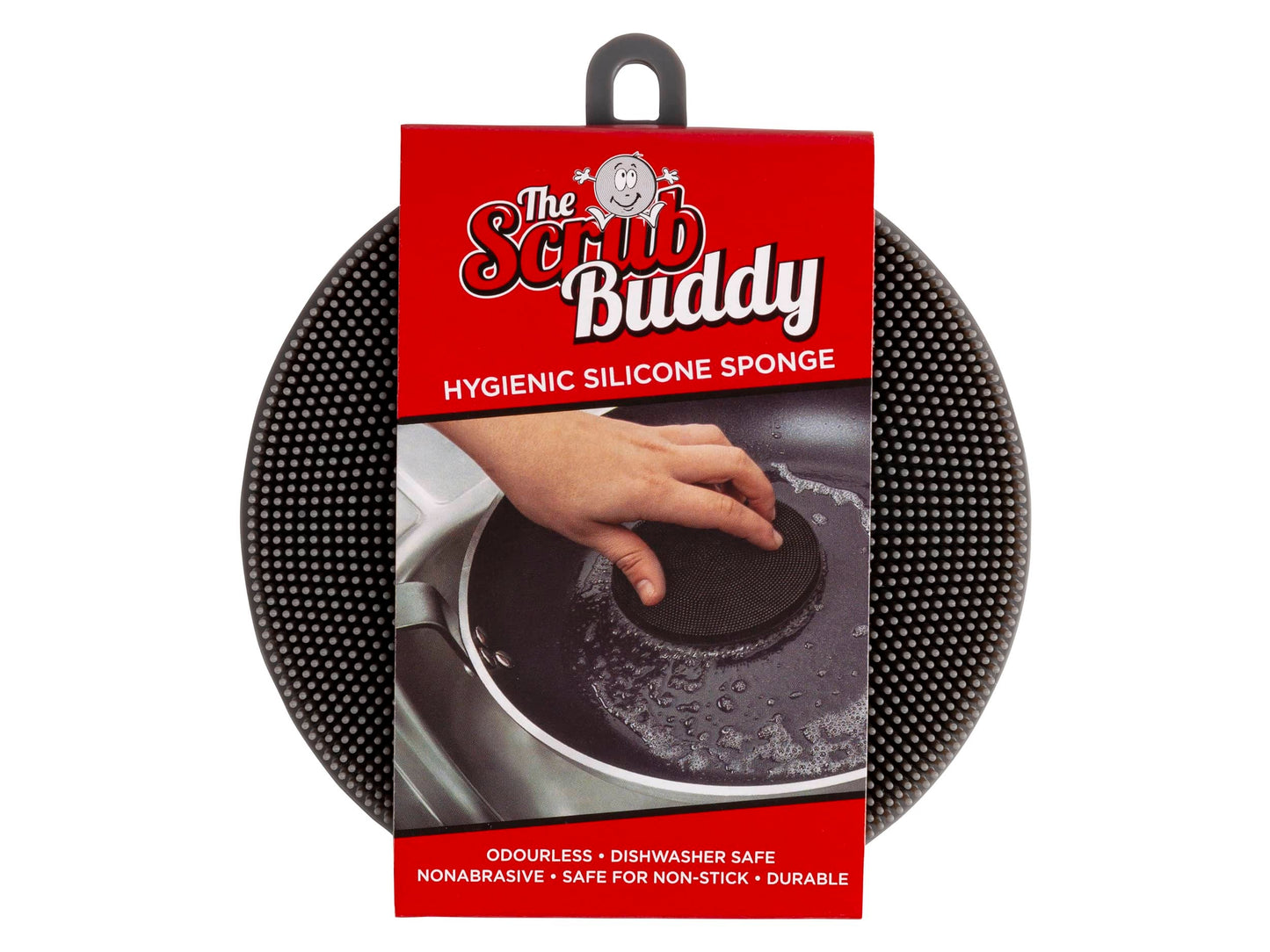 Scrub Buddy Hygienic Silicone Sponge Grey