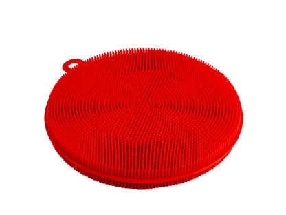 Scrub Buddy Hygienic Silicone Sponge Red