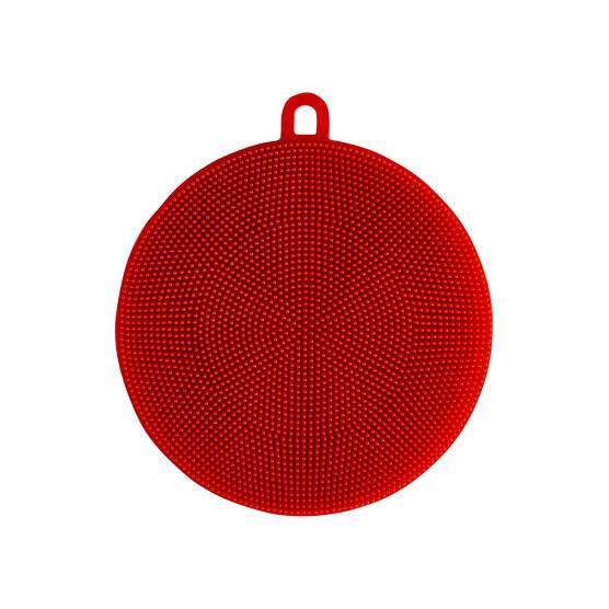 Scrub Buddy Hygienic Silicone Sponge Red