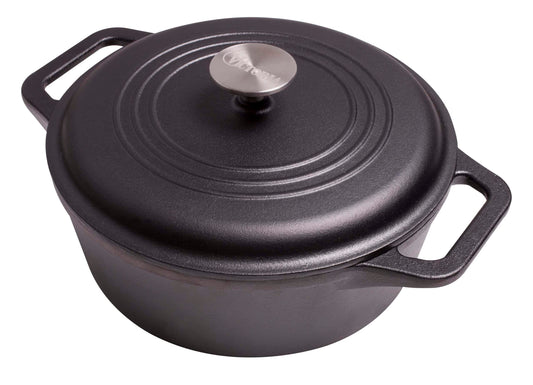 Victoria Cast Iron Casserole 24cm with Lid