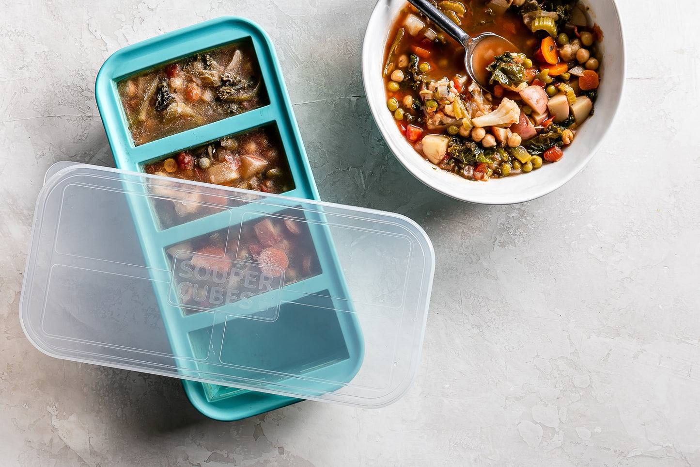 Souper Cubes Tray with Lid 1 Cup