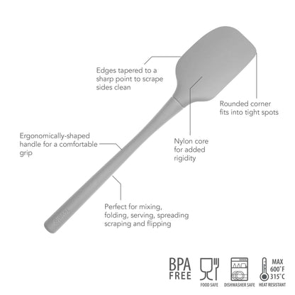 Tovolo Flex Core All Silicone Spatula Oyster Gray