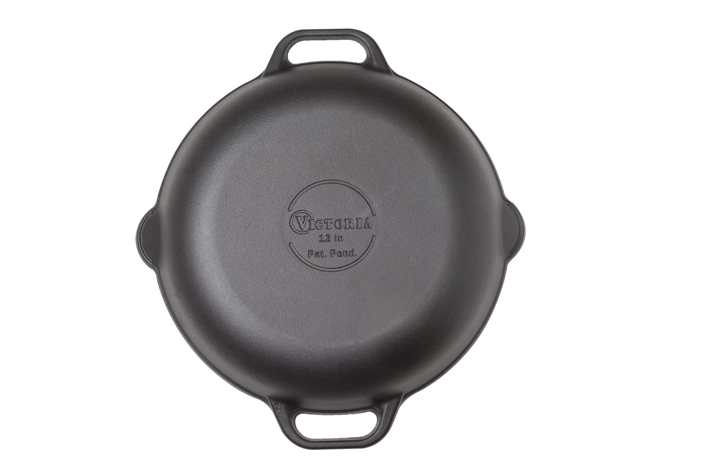 Victoria Enamelled Cast Iron Skillet w Handles 33c