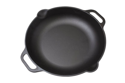 Victoria Enamelled Cast Iron Skillet w Handles 33c