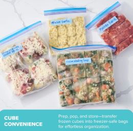 Souper Cubes Freezer Tray  Half-Cup Cranberry