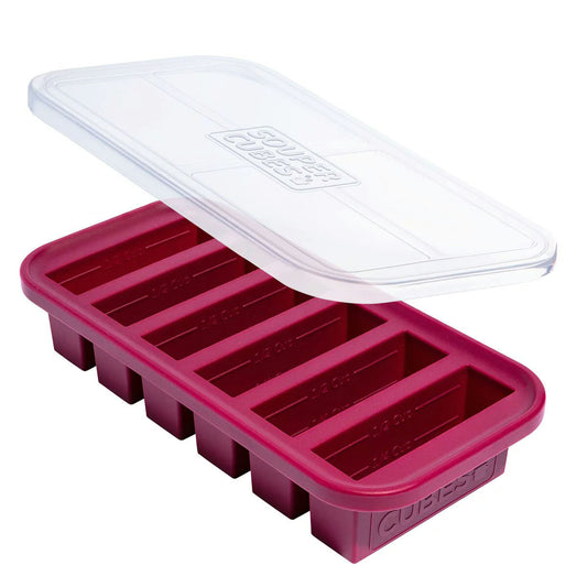 Souper Cubes Freezer Tray  Half-Cup Cranberry