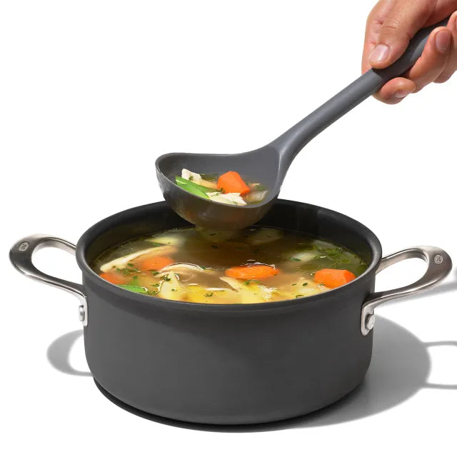 Oxo Silicone Everyday Flexible Ladle Peppercorn