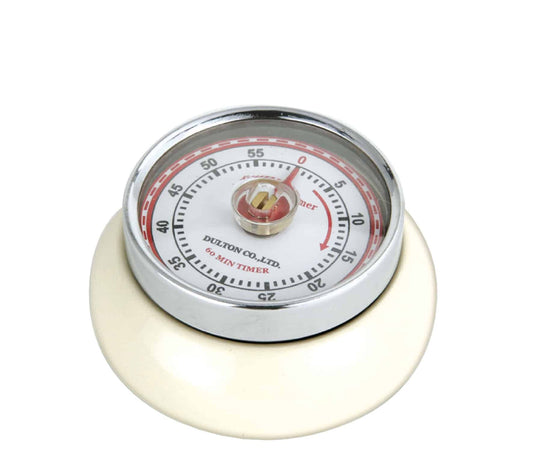 Zassenhaus Timer Retro White Magnetic 60min