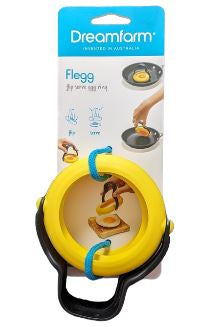 Dreamfarm Flegg Egg Rings Yellow & Black Set of 2