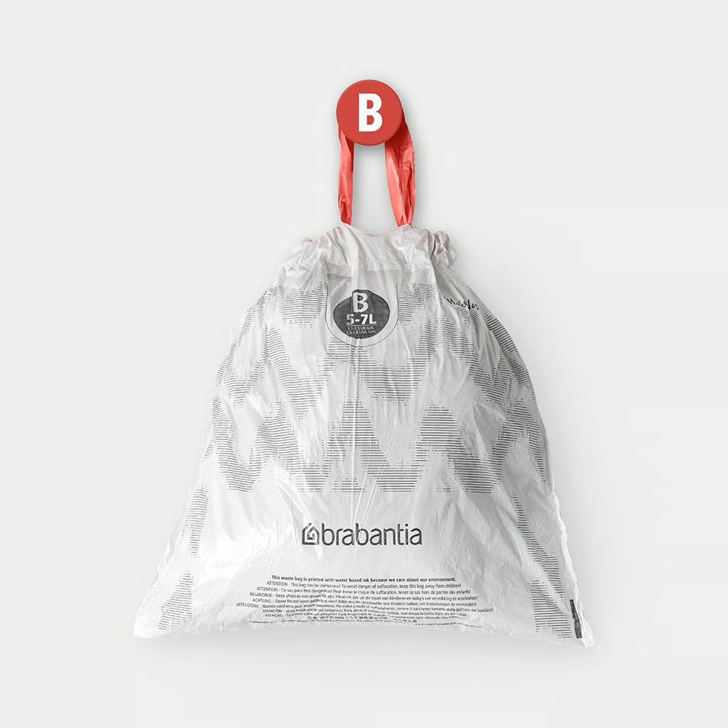 Brabantia PerfectFit Bin Bags Code-B 5-7L 20 Bags