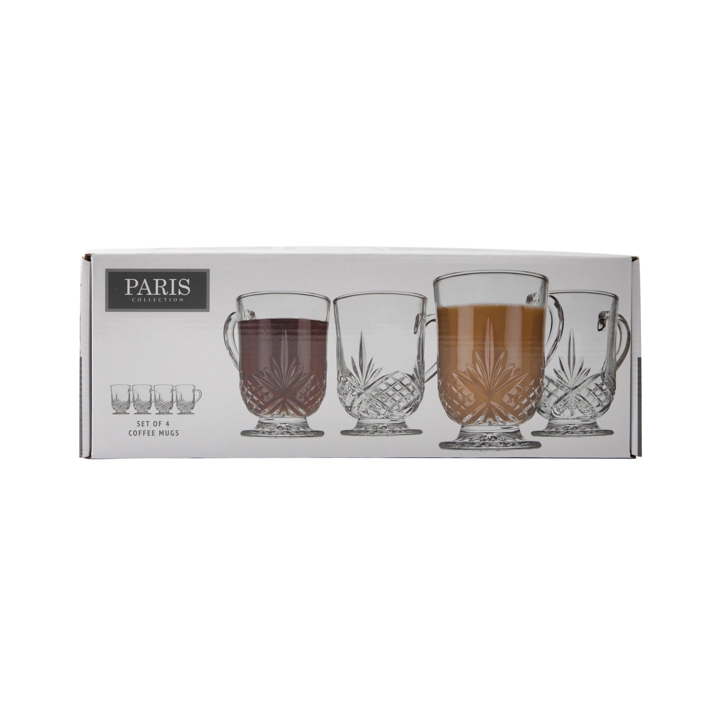 Paris Coffee Mug 250ml Set of 4