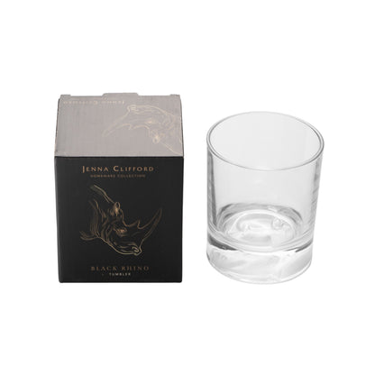Jenna Clifford Frosted Whisky Glass Rhino