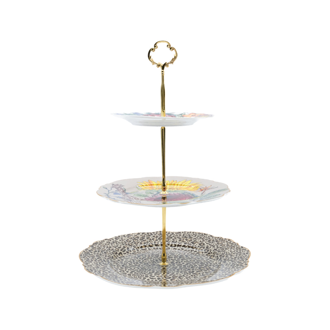 Jenna Clifford Wild Bloom 3 Tier Cake Stand