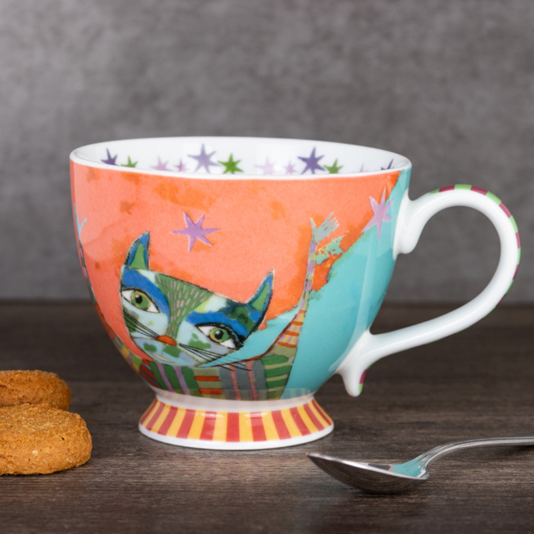 Olivia Grande Mug Happy Cat