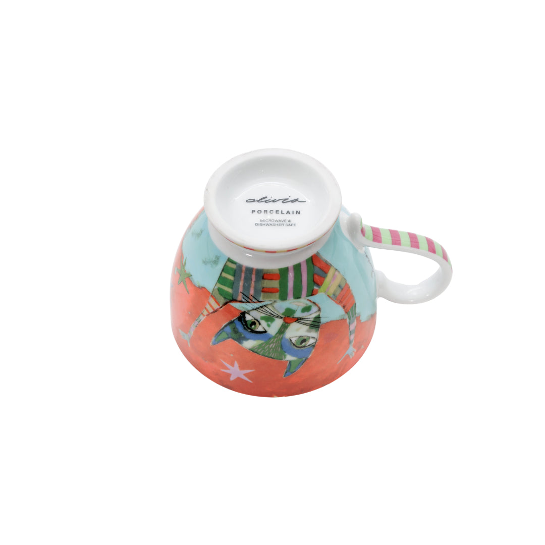 Olivia Grande Mug Happy Cat