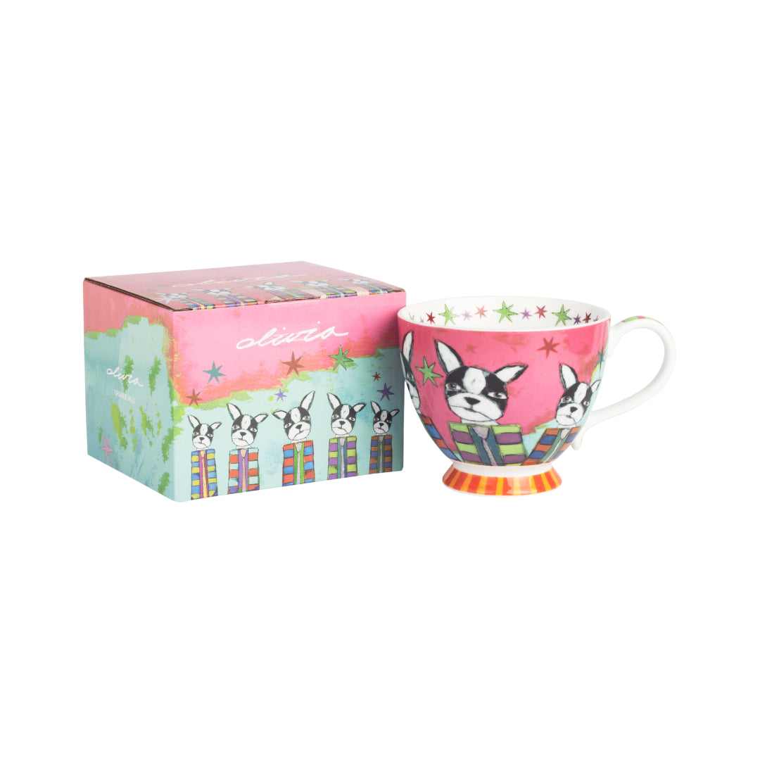 Olivia Grande Mug Boston Terrier