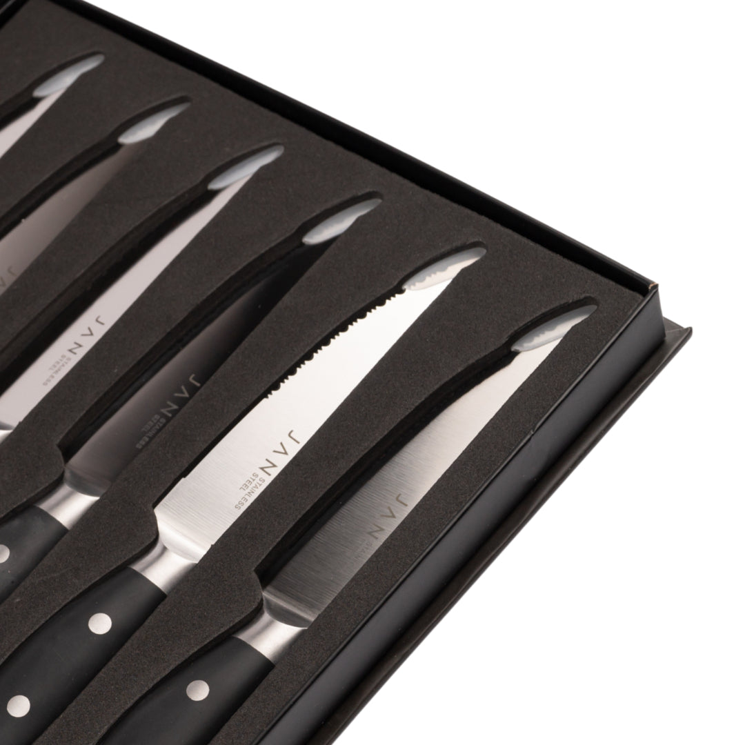 Jan Hendrik Steak Knife Set of 6  in Magnetic Box