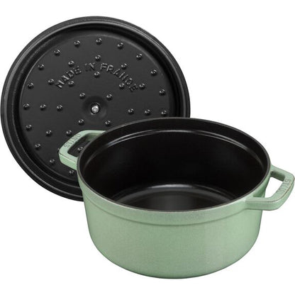 Staub Round Cocotte 24cm Sage