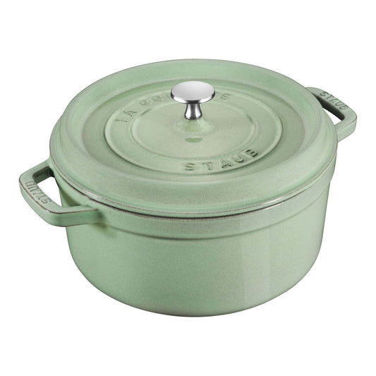 Staub Round Cocotte 24cm Sage