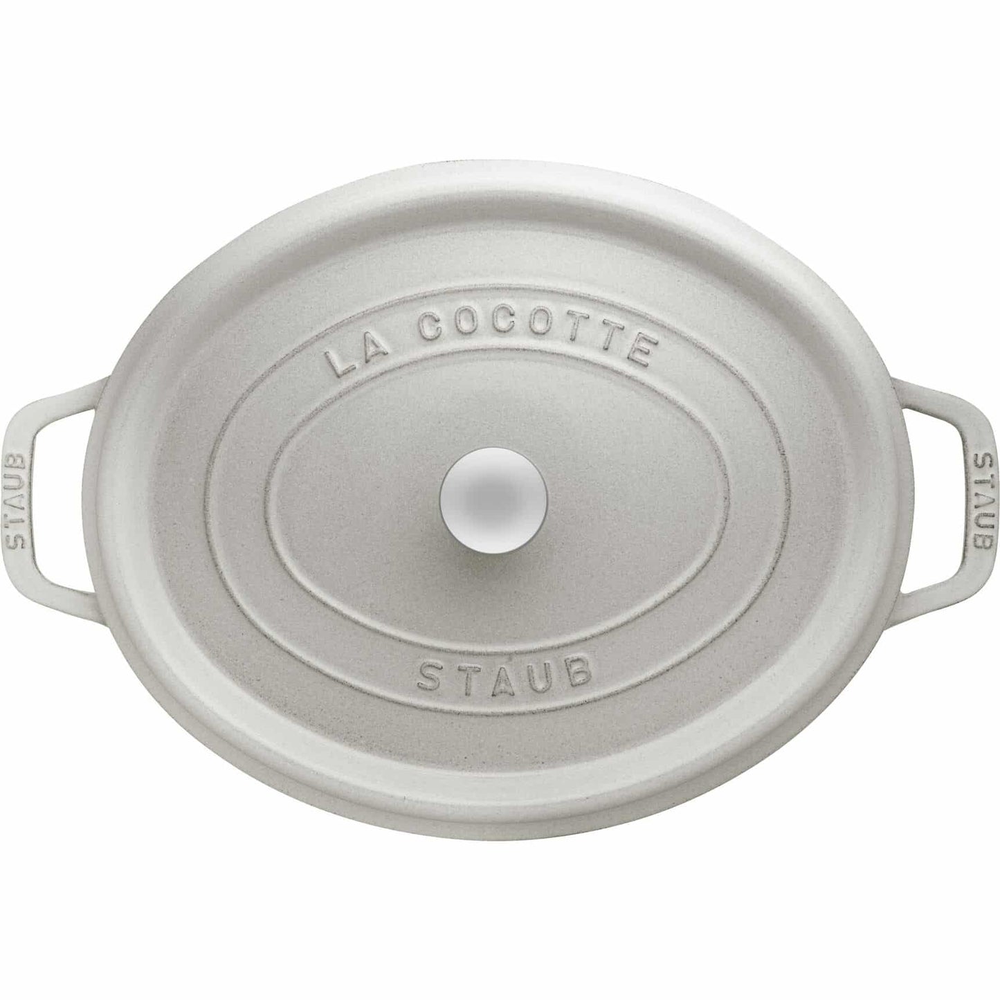 Staub Oval Cocotte 29cm White Truffle