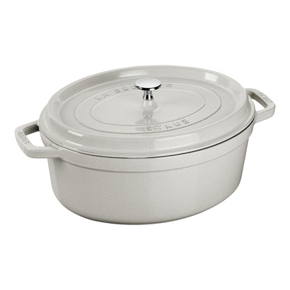 Staub Oval Cocotte 29cm White Truffle