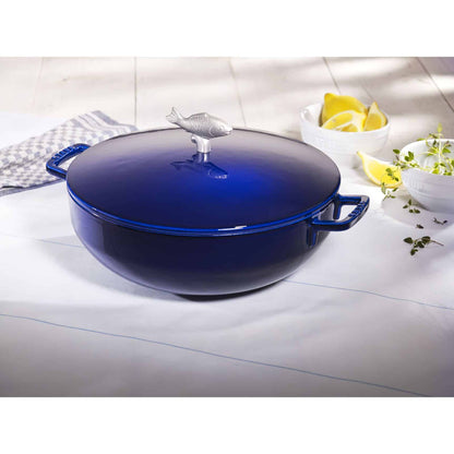 Staub Round Bouillabaisse 28cm Dark Blue