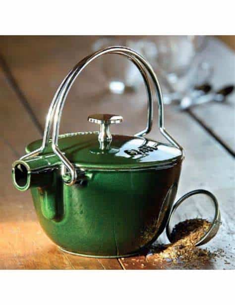 Staub Round Tea Pot 1.15L Basil Green