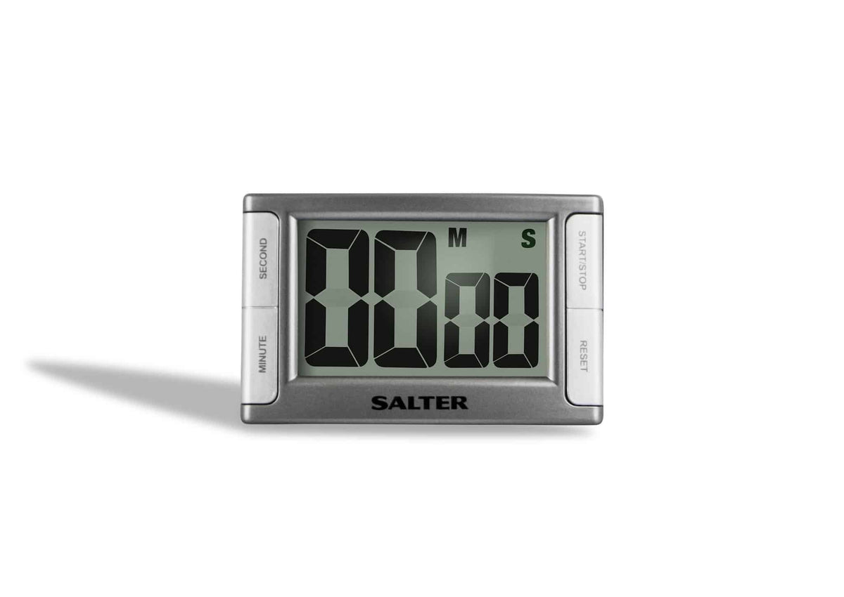 Salter Contour Electronic Timer Silver – Kitchenique