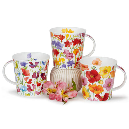 Dunoon Mug Floral Fiesta Poppy Lomond