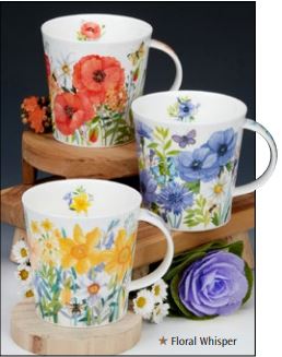 Dunoon Mug Floral Whisper Poppy Cairngorm