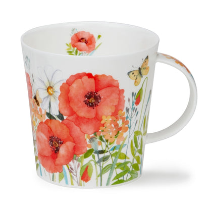 Dunoon Mug Floral Whisper Poppy Cairngorm
