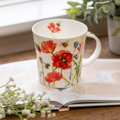 Dunoon Mug Busy Bees Poppy Cairngorm